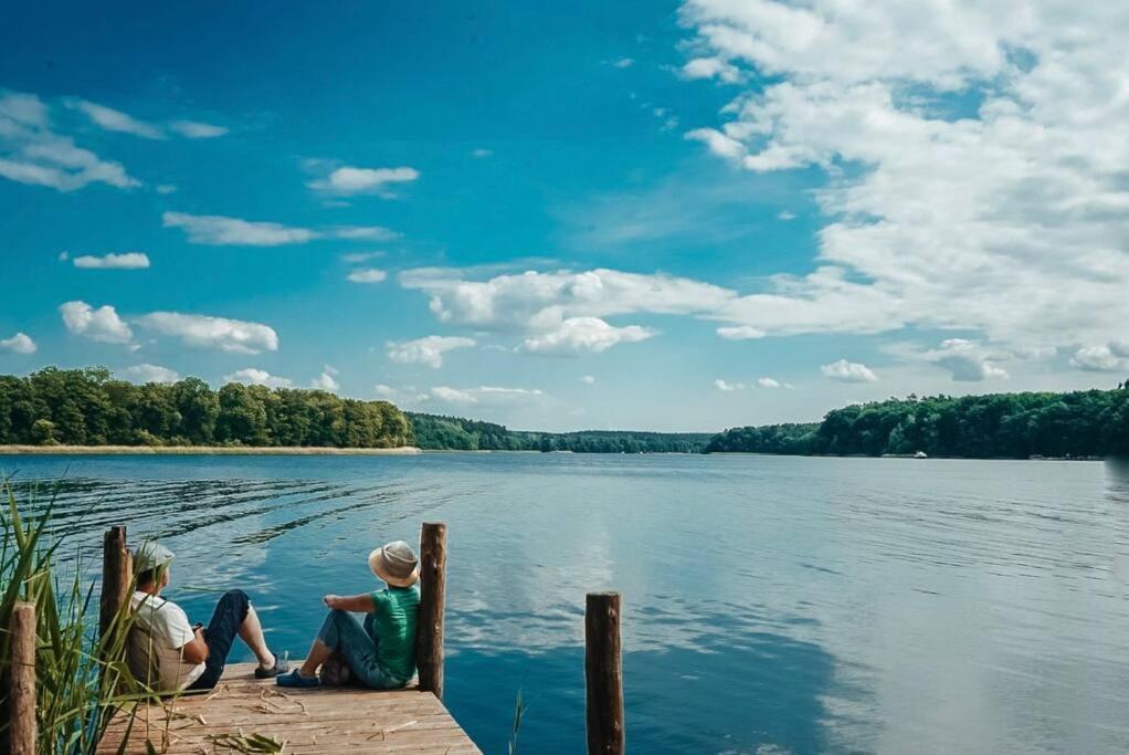 Holzhaus Direkt Am See Priepert Экстерьер фото